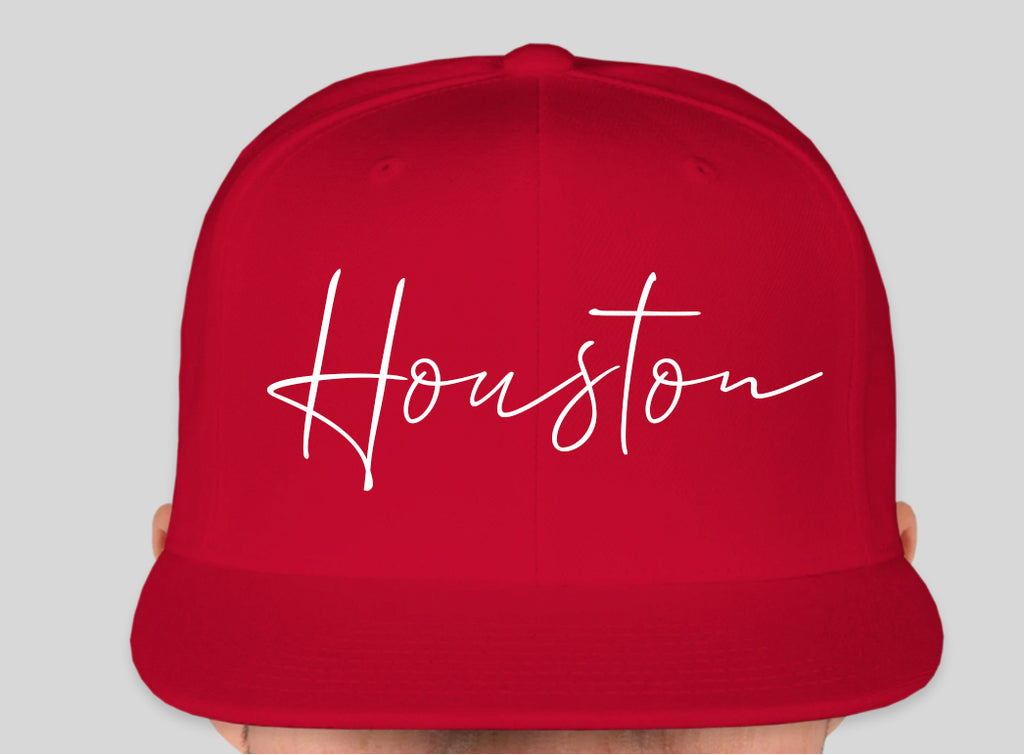 Red Houston Snapback